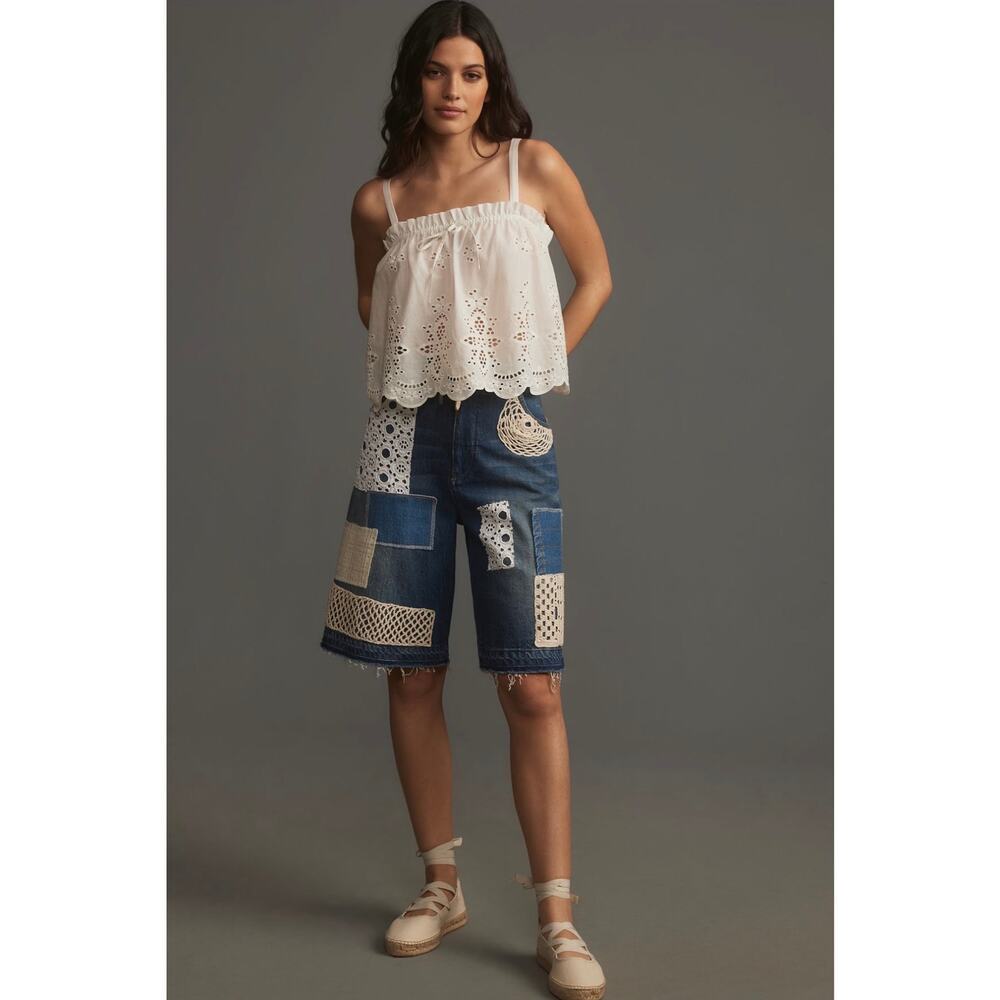 Anthropologie Pilcro Crafted Classic Bermuda Shorts Size 29